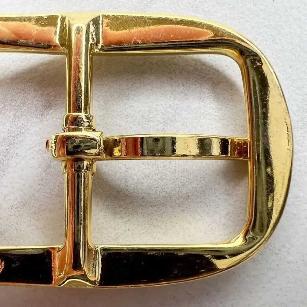 Vintage Gold Tone Simple Basic Belt Buckle for up to 1 Inch Belt